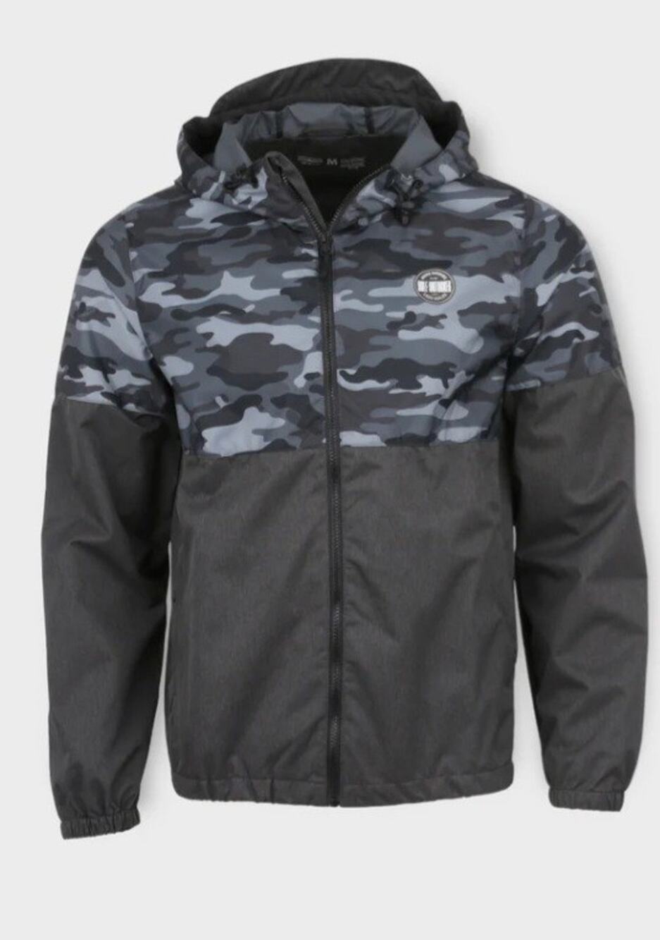 NWT Golf Untucked Gray Camo Full-Zip Water Resistant Windbreaker Jacket